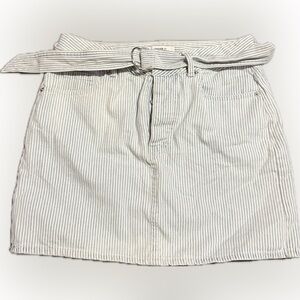 Forever 21 Blue and White Striped Skirt